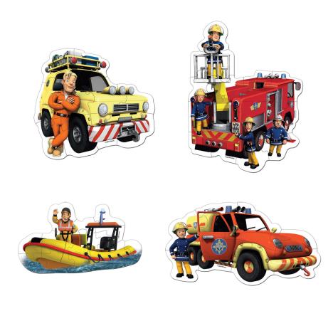 Fireman Sam 4 in 1 Shaped Jigsaw Puzzles Extra Image 1